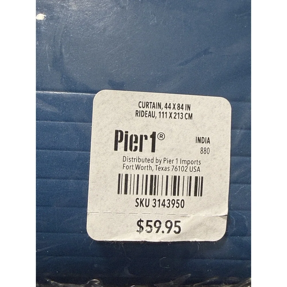 Pier 1 Curtains Embroidered Soft Floral Linen Cotton Boho Discontinued‎ Panels